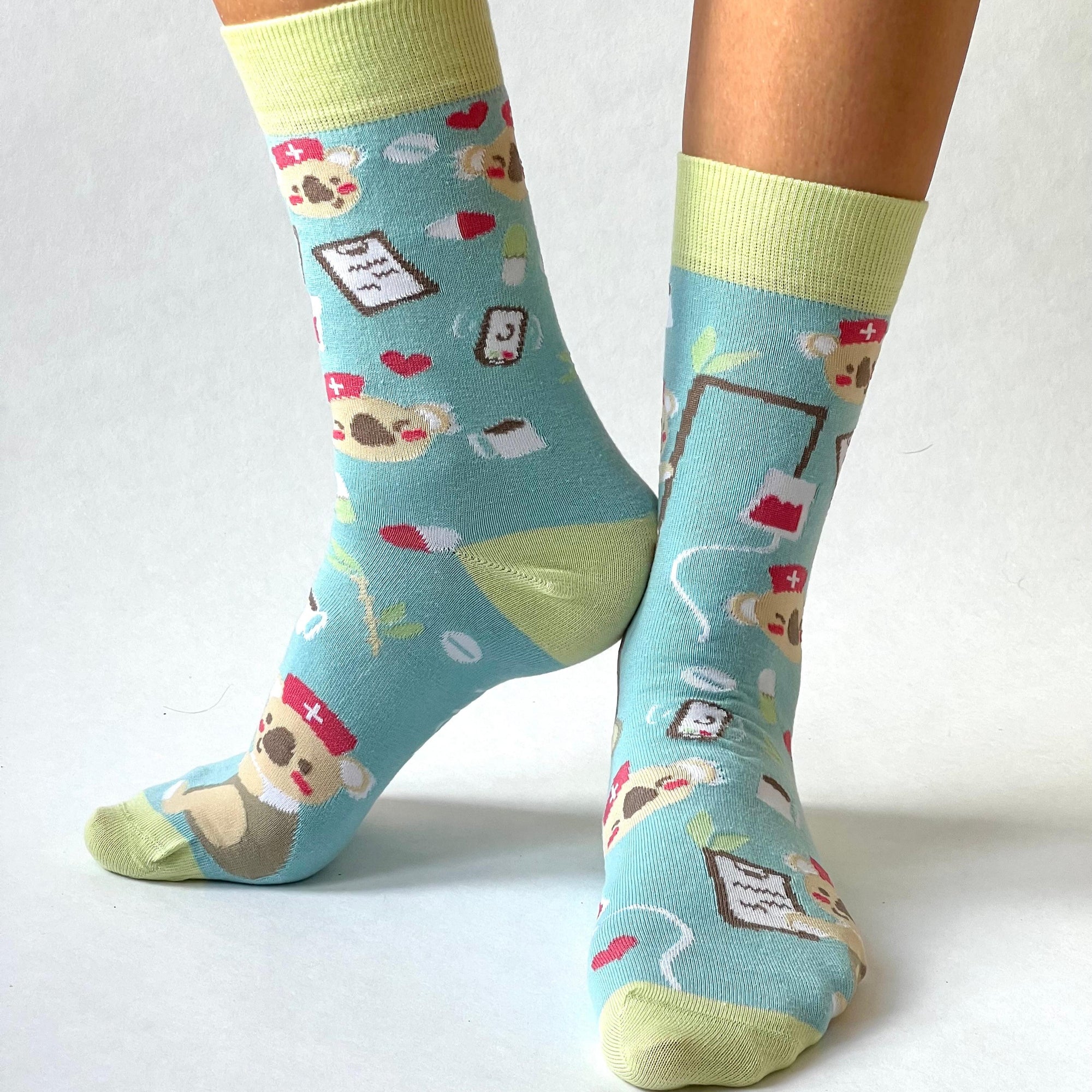Koalafied Nurse Socken hellblau