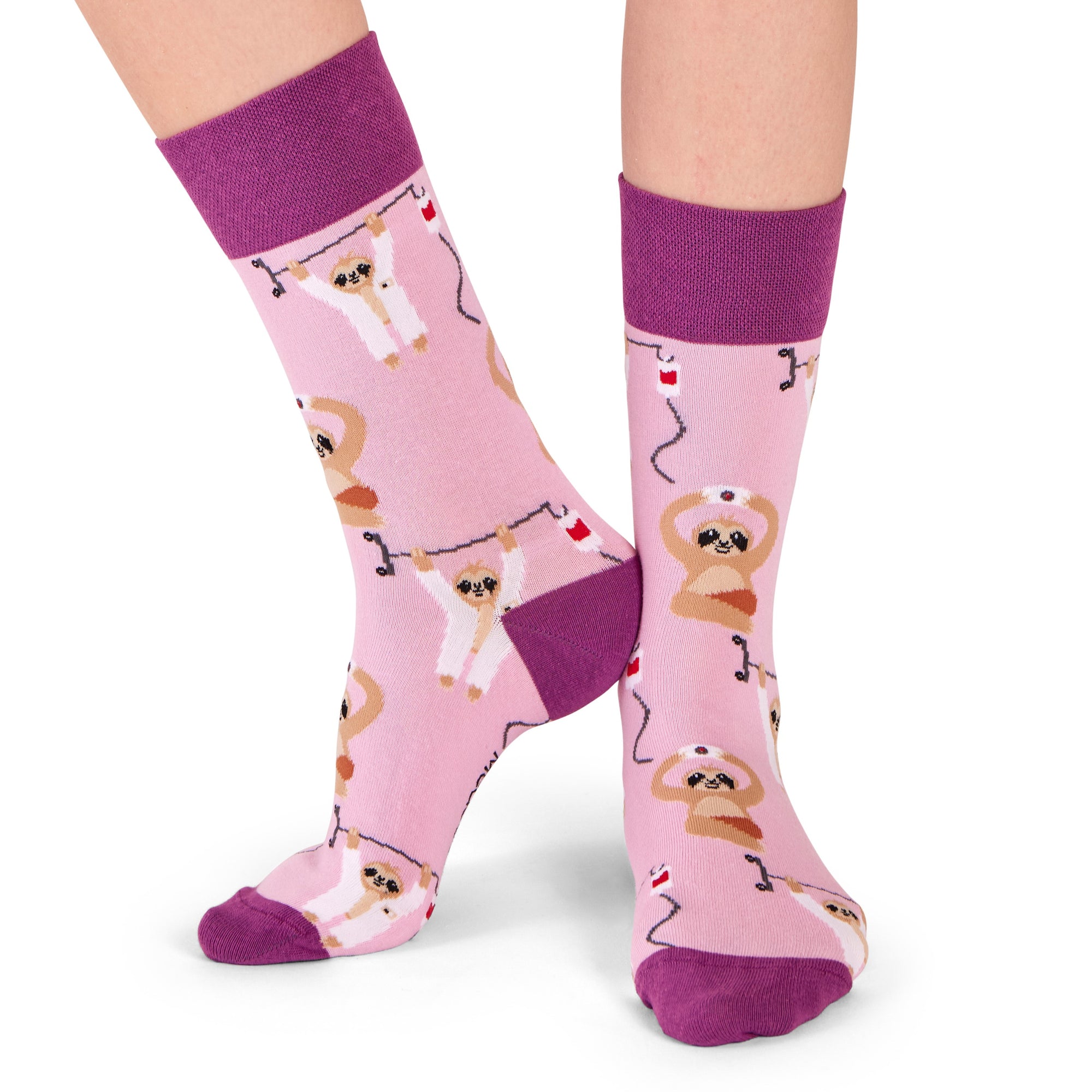 Faultier Socken rosa 🦥