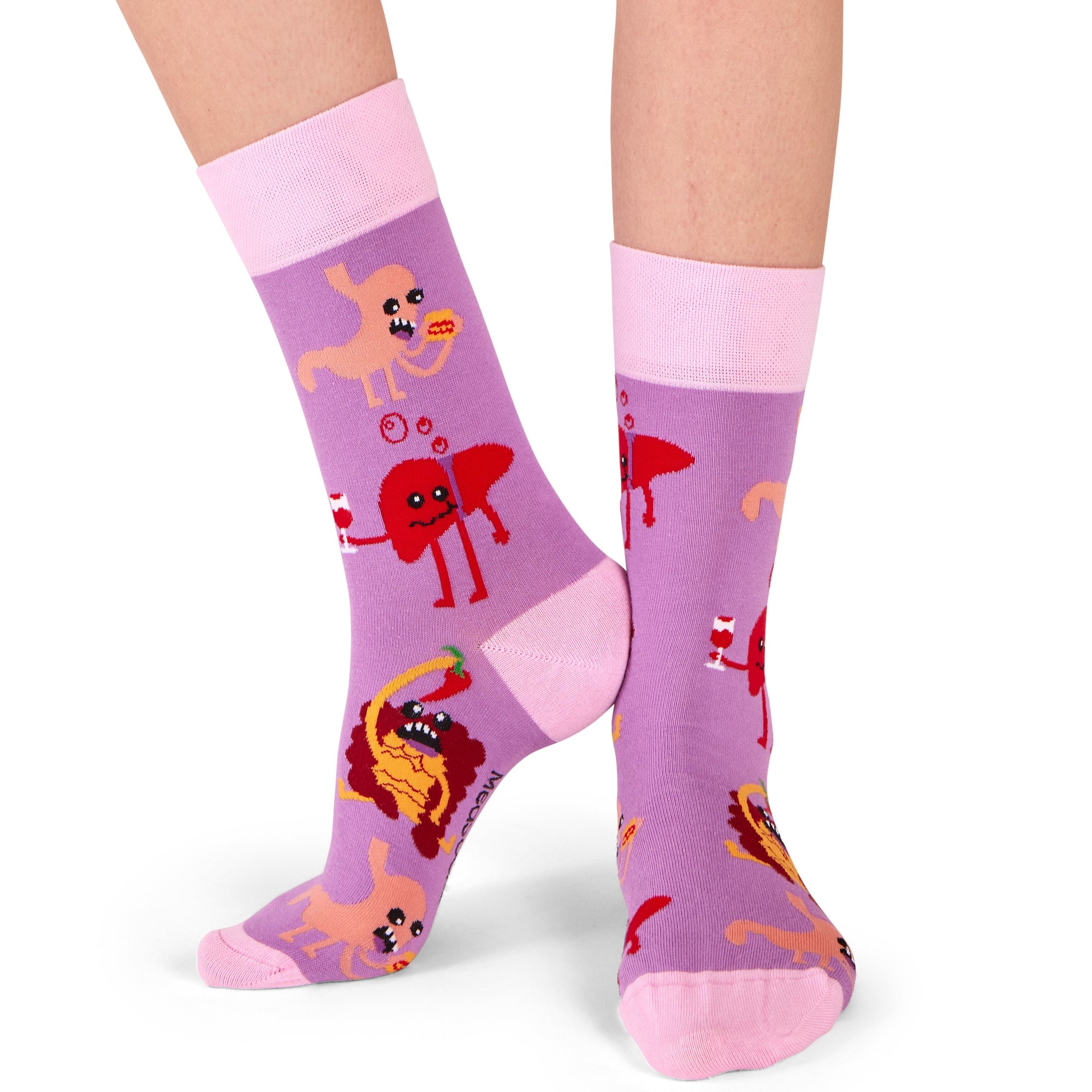Lustige Organ Socken violett