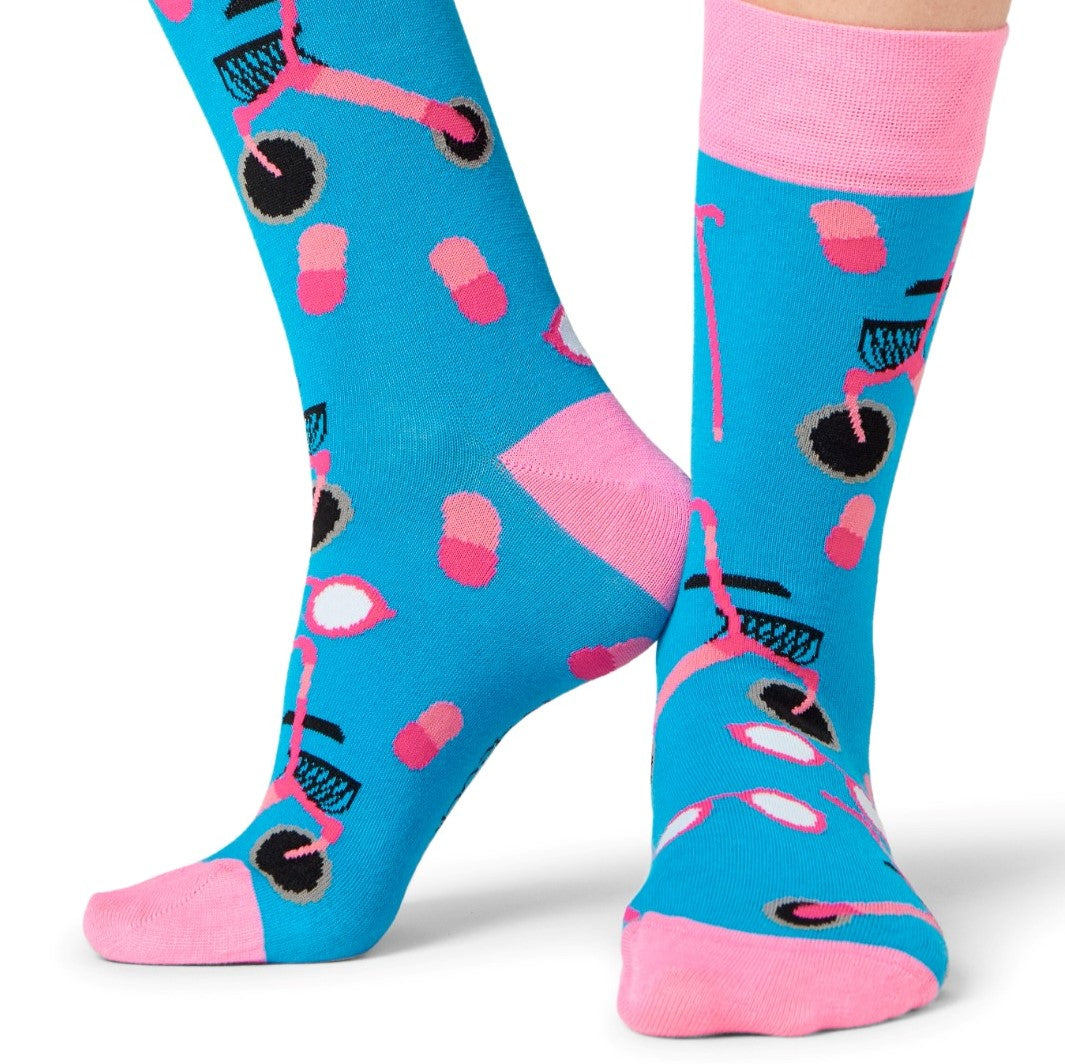 Geriatrie Socken blau