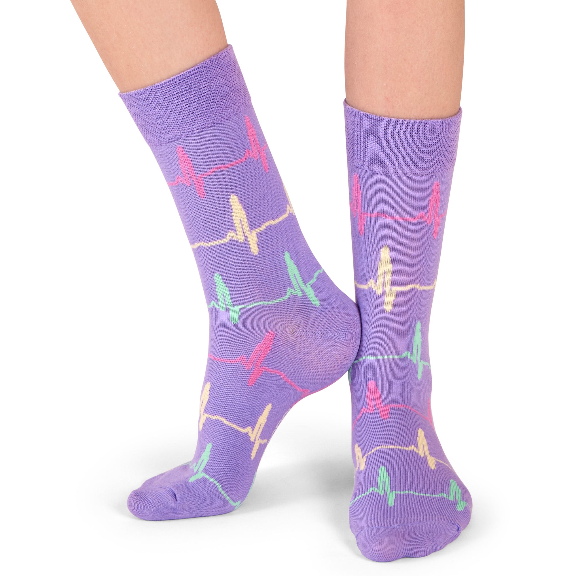 neue EKG Socken Regenbogen