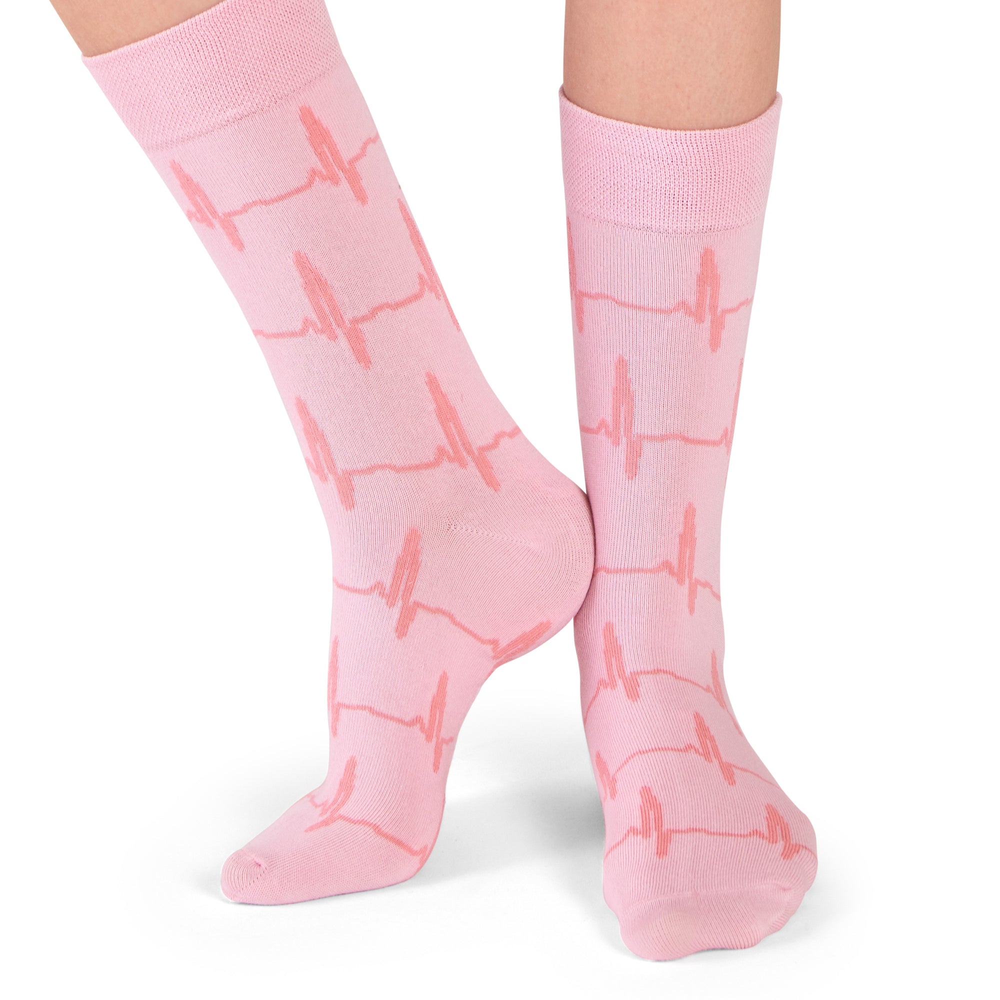 neue EKG Socken rosa