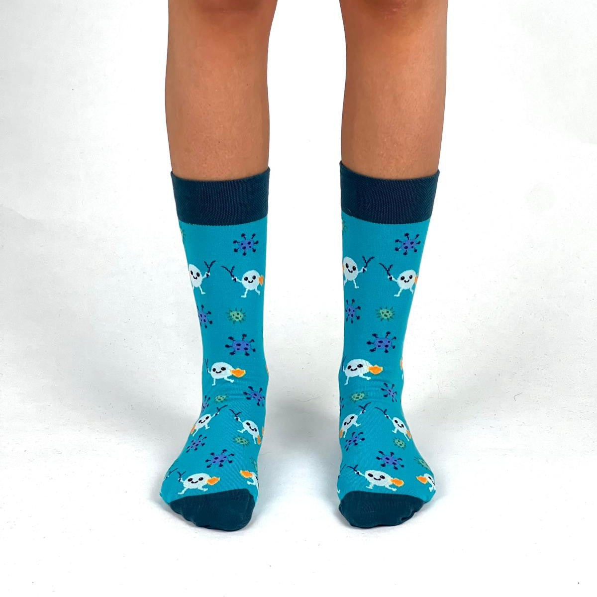 Antikörper Socken blau