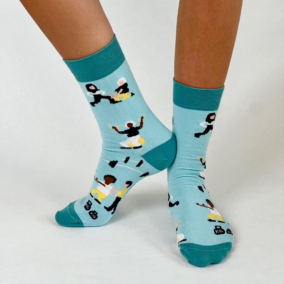 Physiotherapie Socken hellblau
