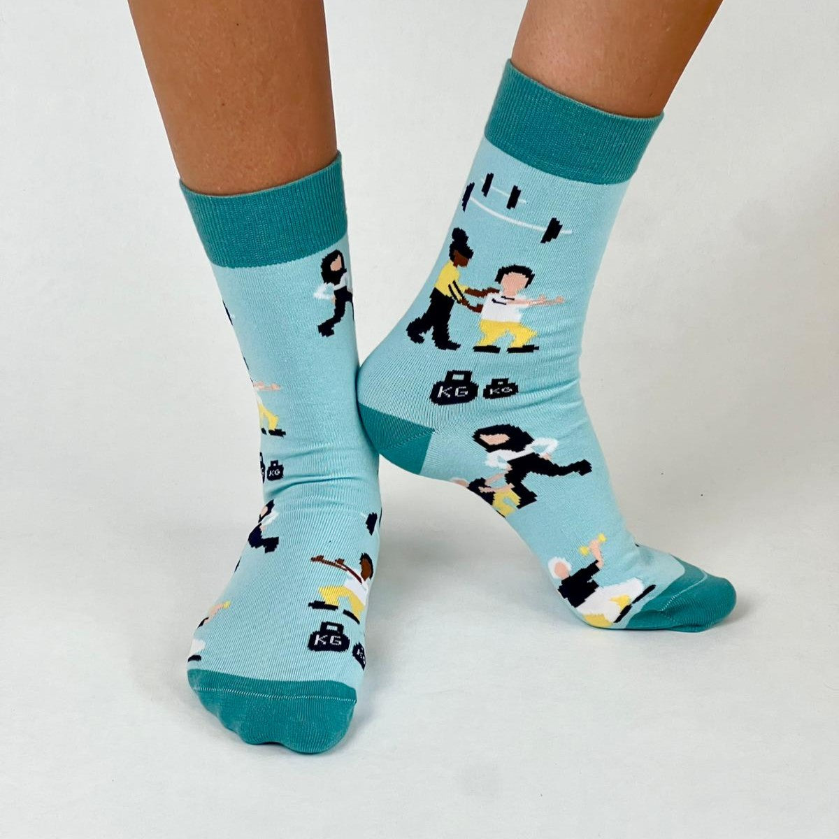 Physiotherapie Socken hellblau