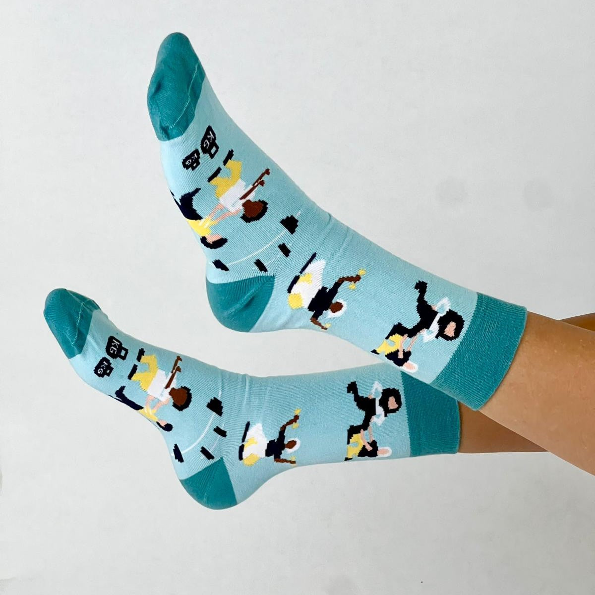 Physiotherapie Socken hellblau