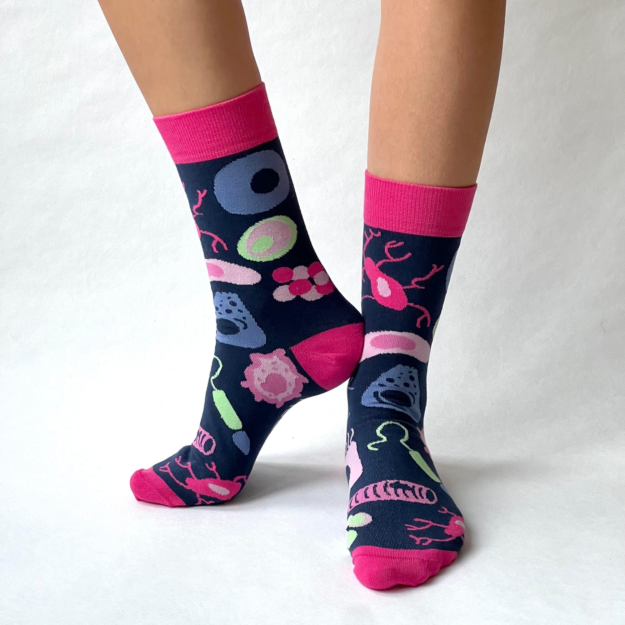 Zellen Socken dunkelblau