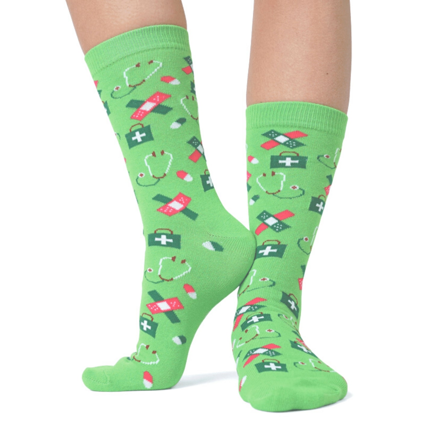 Pflege Socken grün