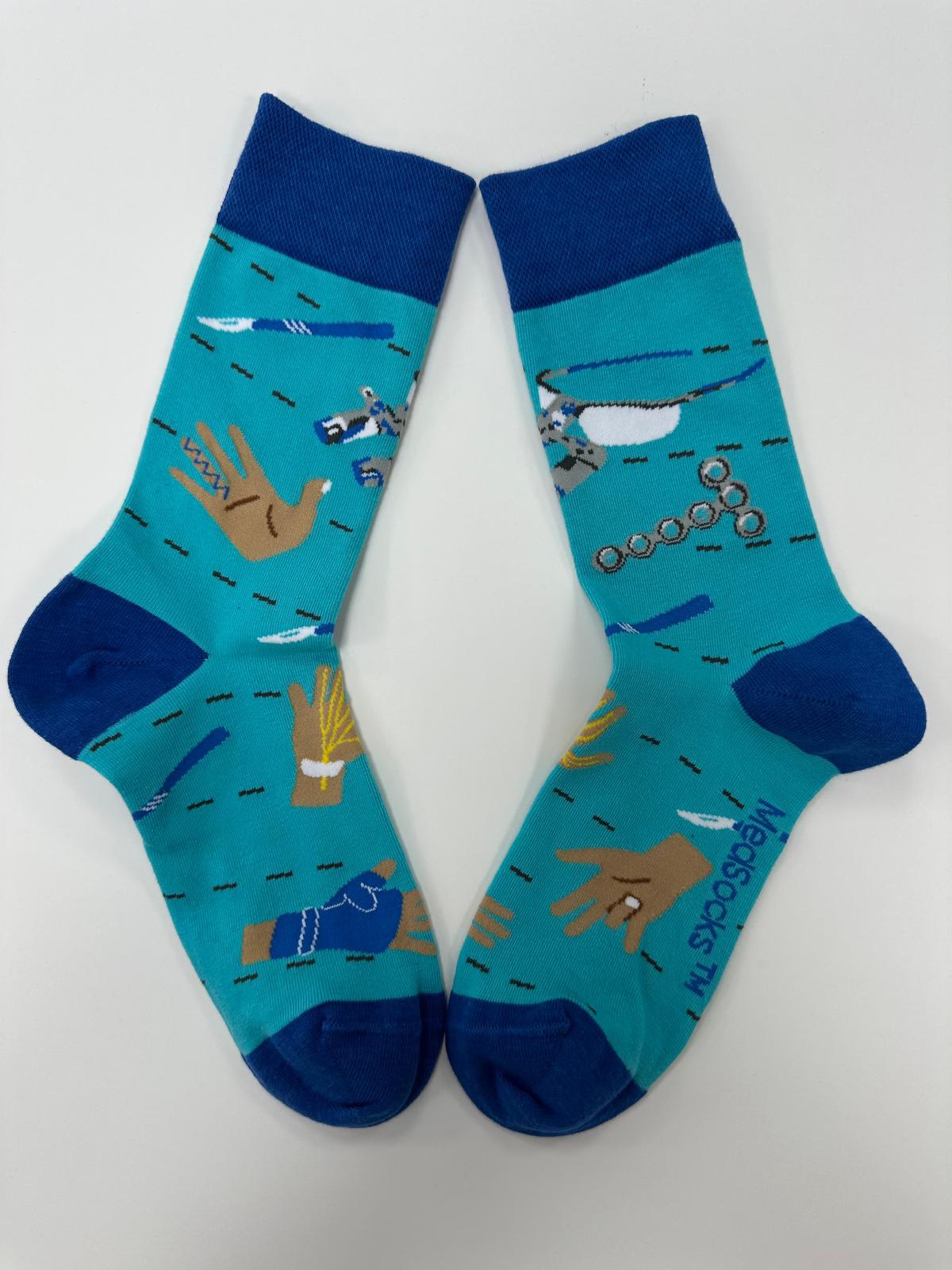neue Handchirurgie Socken grün