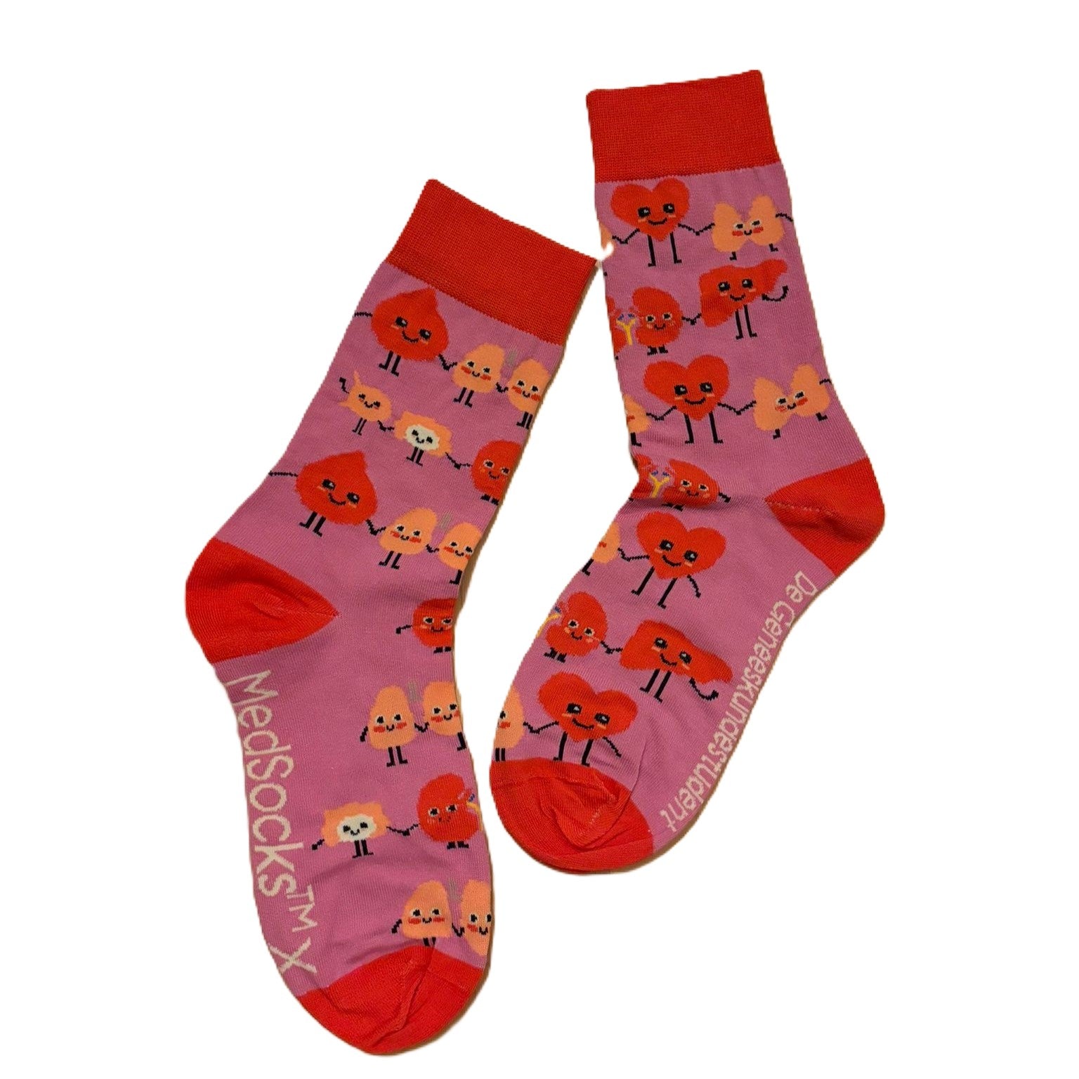 Hand in Hand Organ Socken rosa