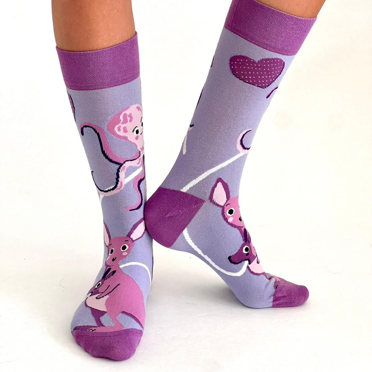 Frühchen & Neokinder Schweiz Socken violett / flieder