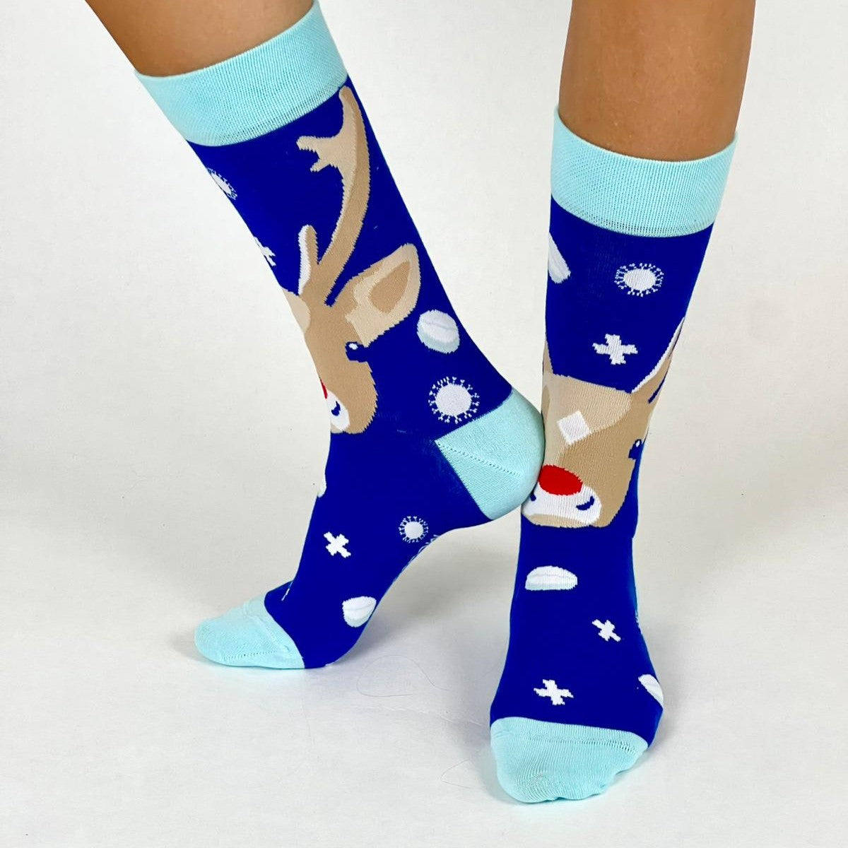Mednose Reindeer Socken blau 🦌