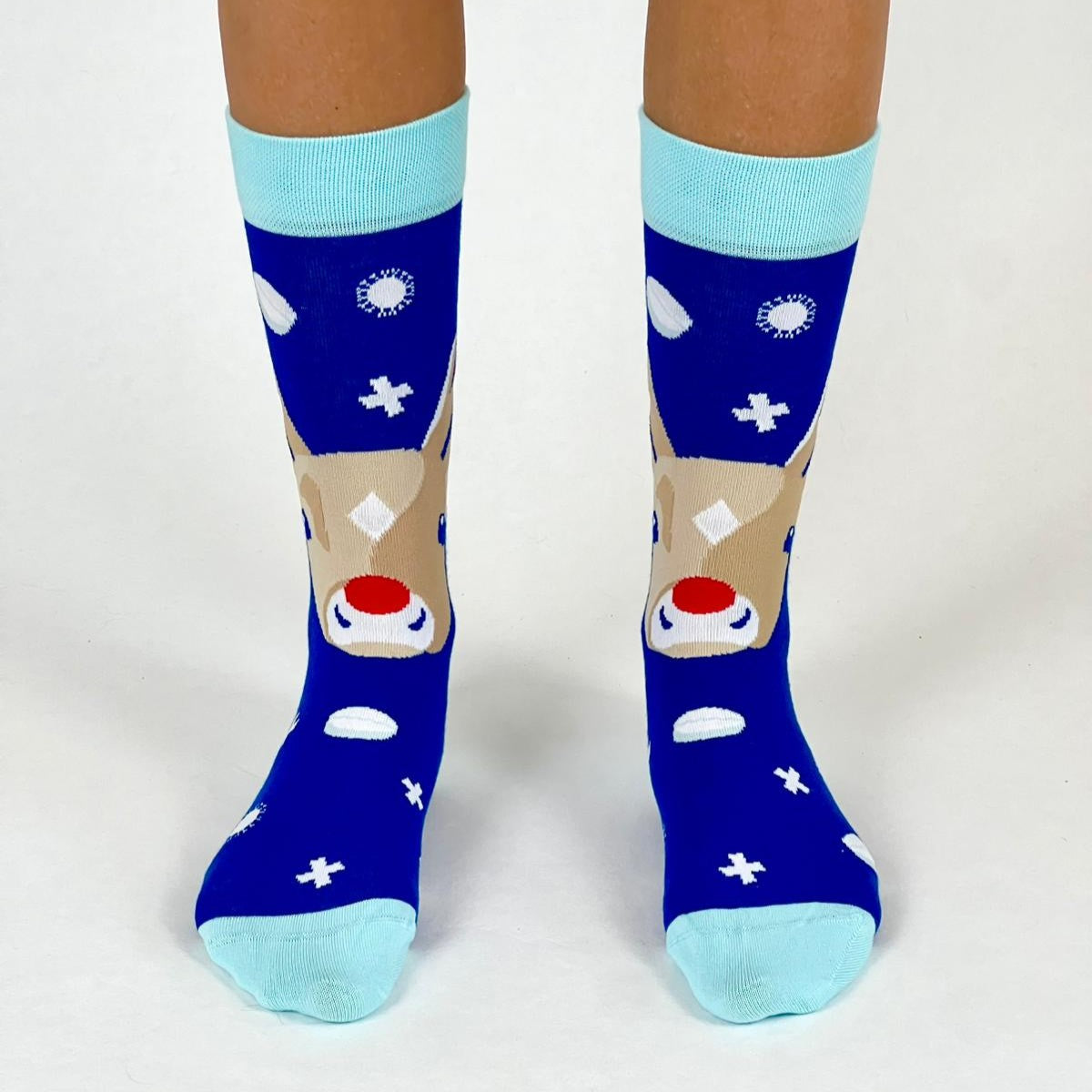 Mednose Reindeer Socken blau 🦌