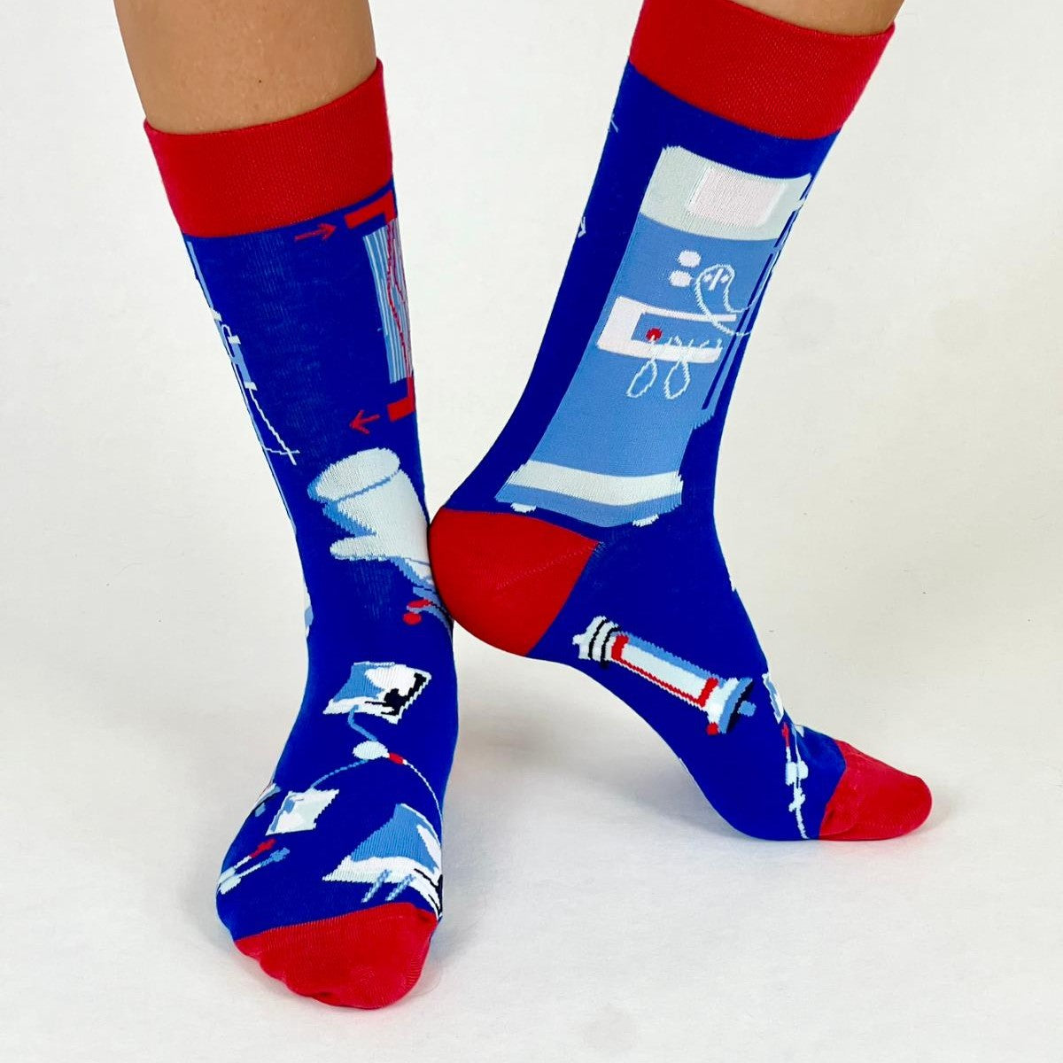 Dialyse Socken dunkelblau