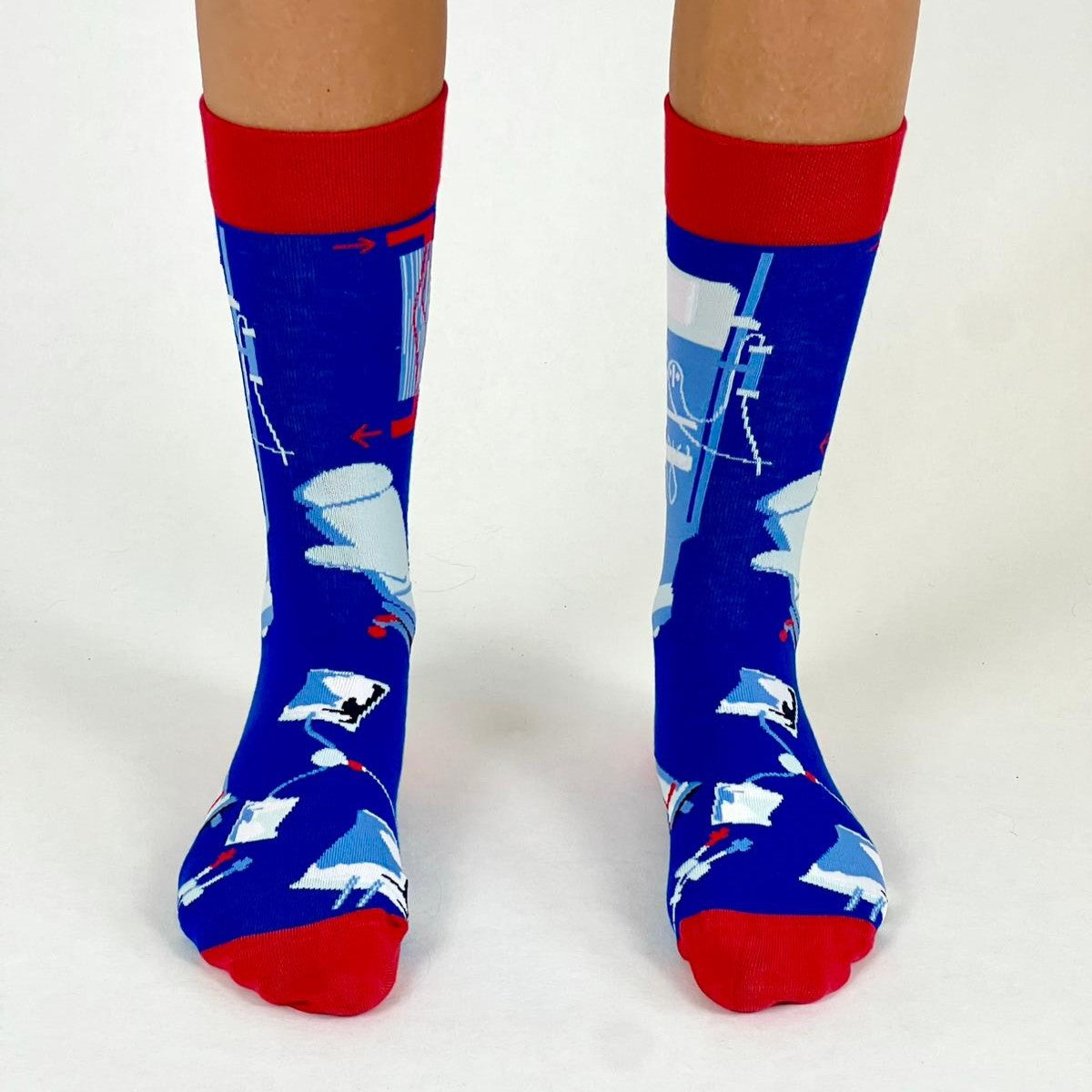 Dialyse Socken dunkelblau