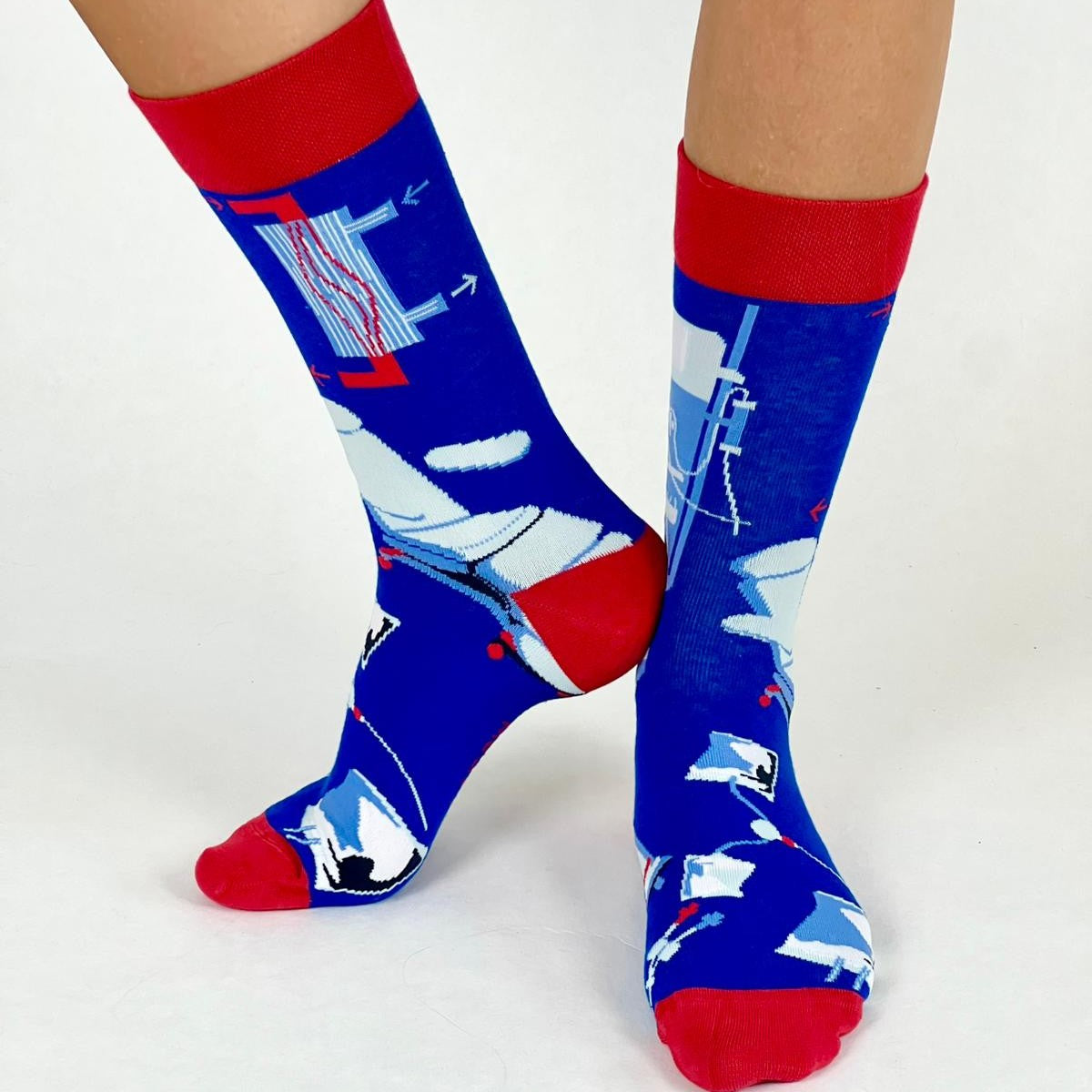 Dialyse Socken dunkelblau