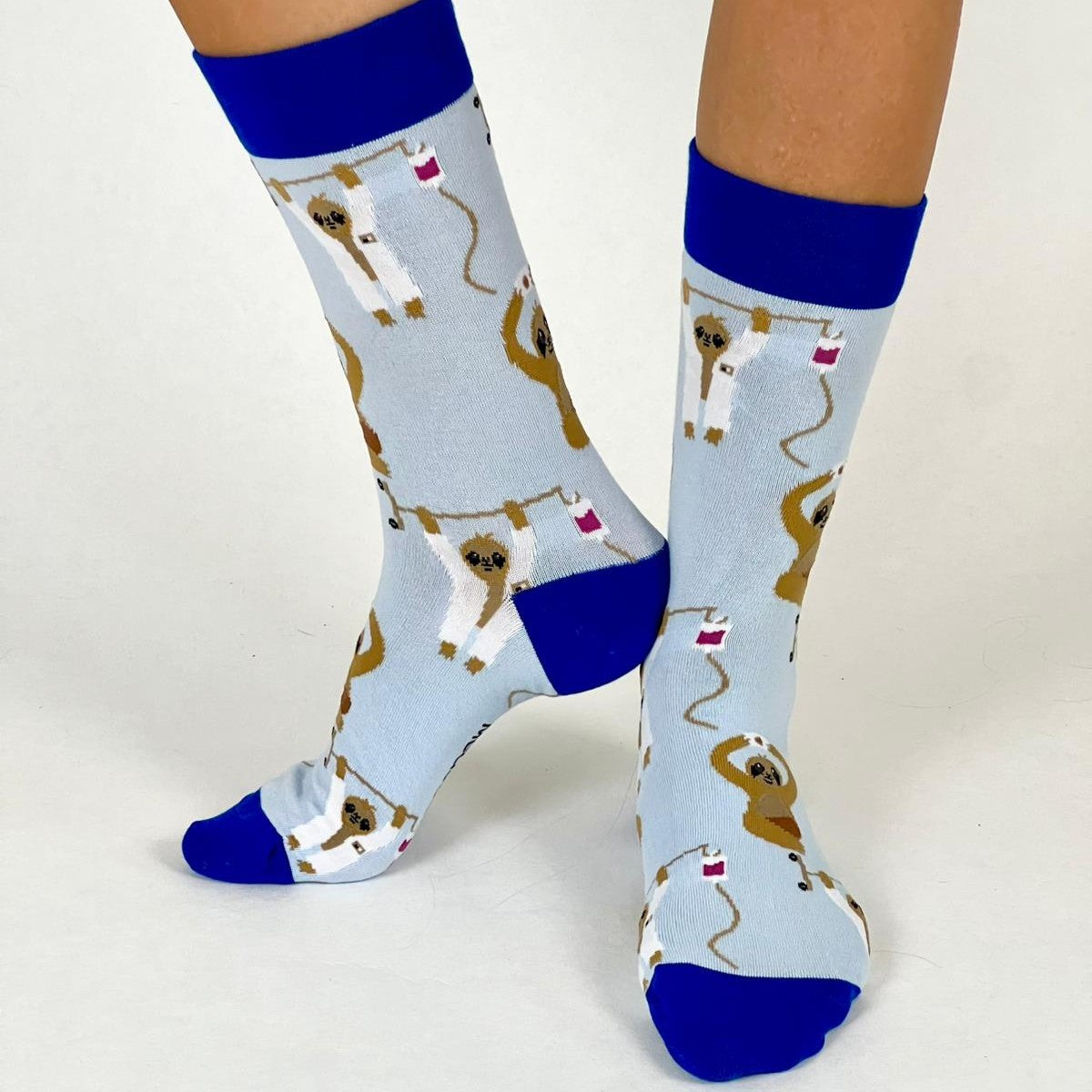 Faultier Socken blau 🦥