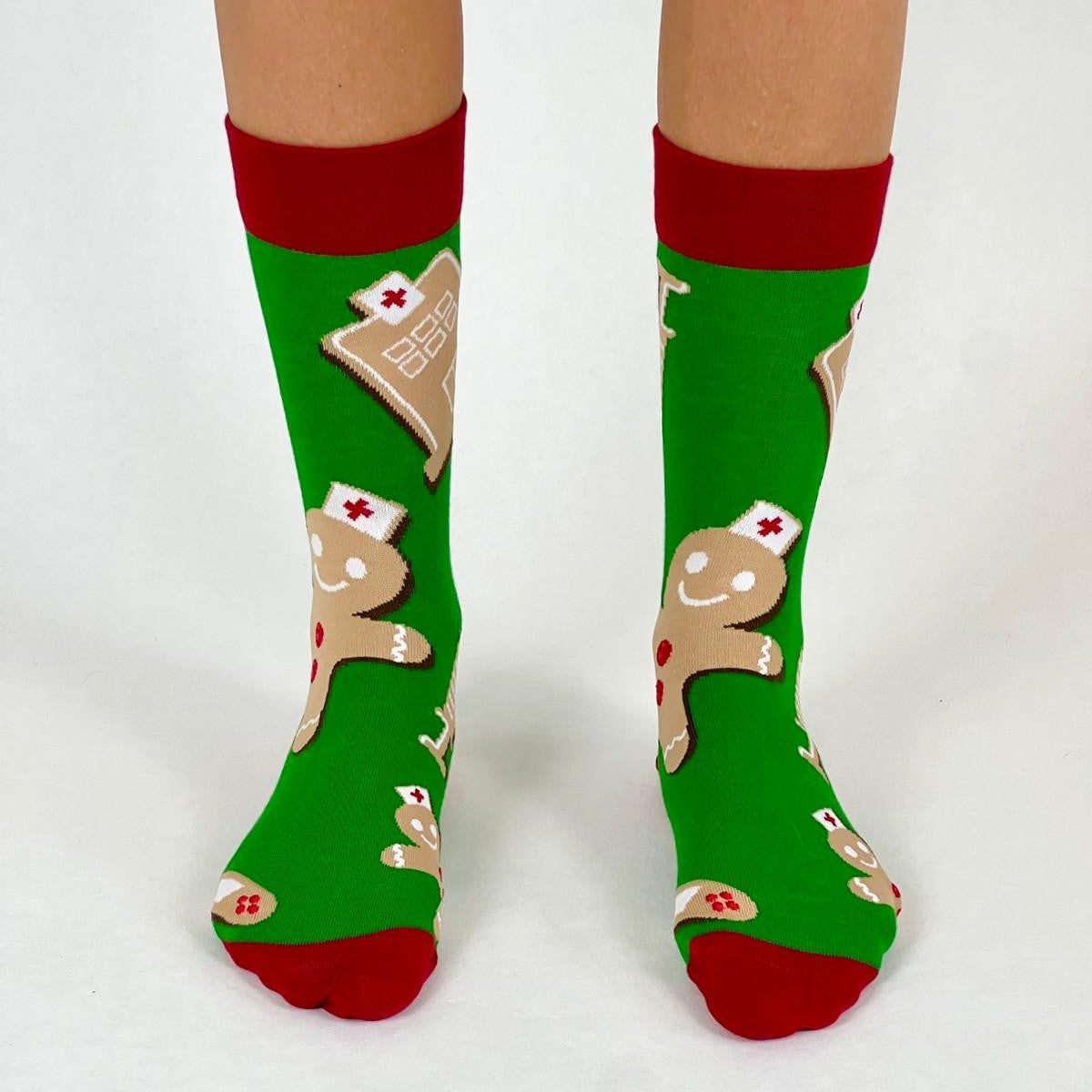 Medizinische Lebkuchen Socken grün 🏥🩹💉