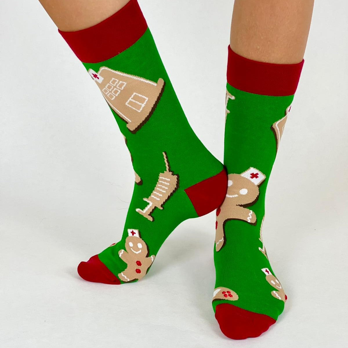 Medizinische Lebkuchen Socken grün 🏥🩹💉