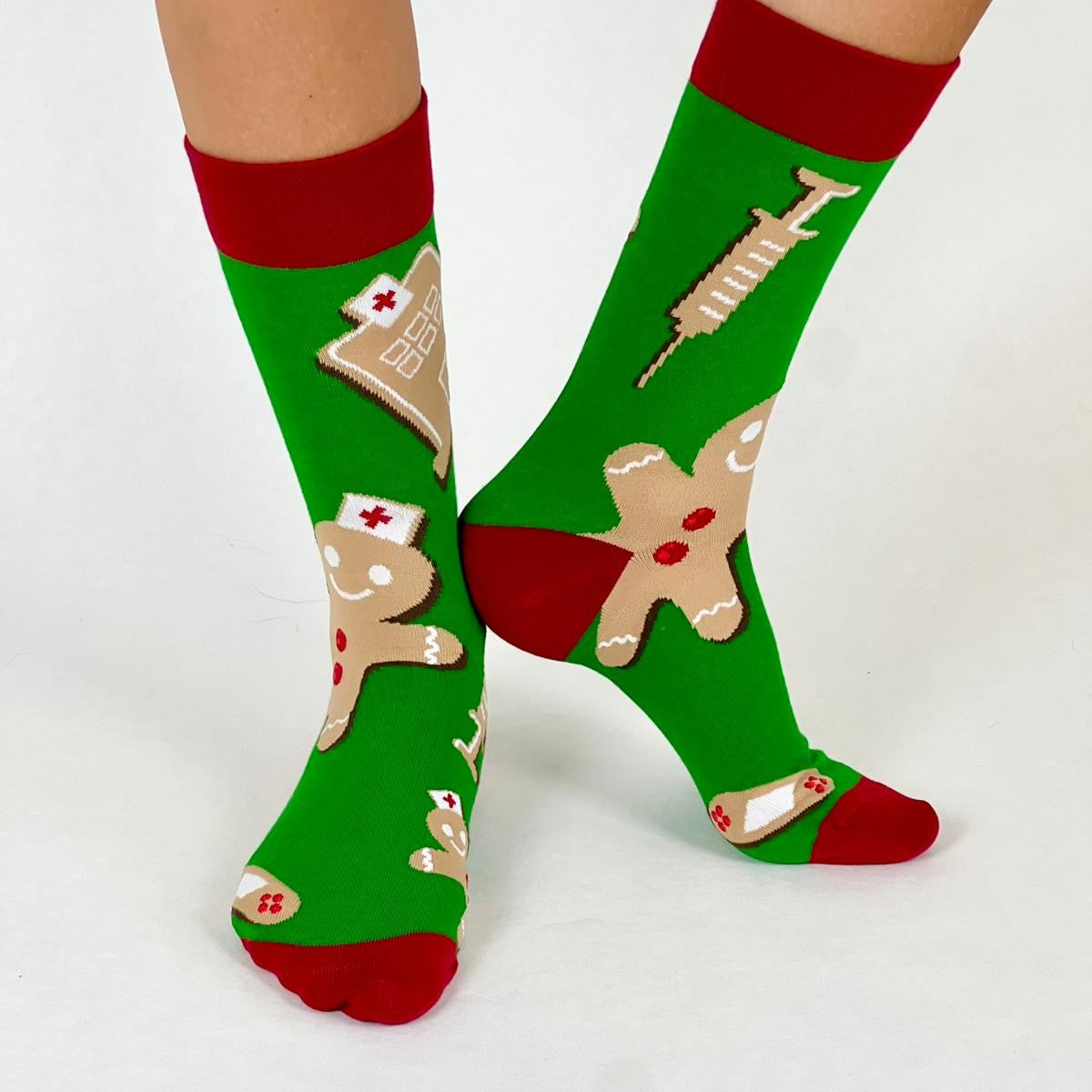 Medizinische Lebkuchen Socken grün 🏥🩹💉