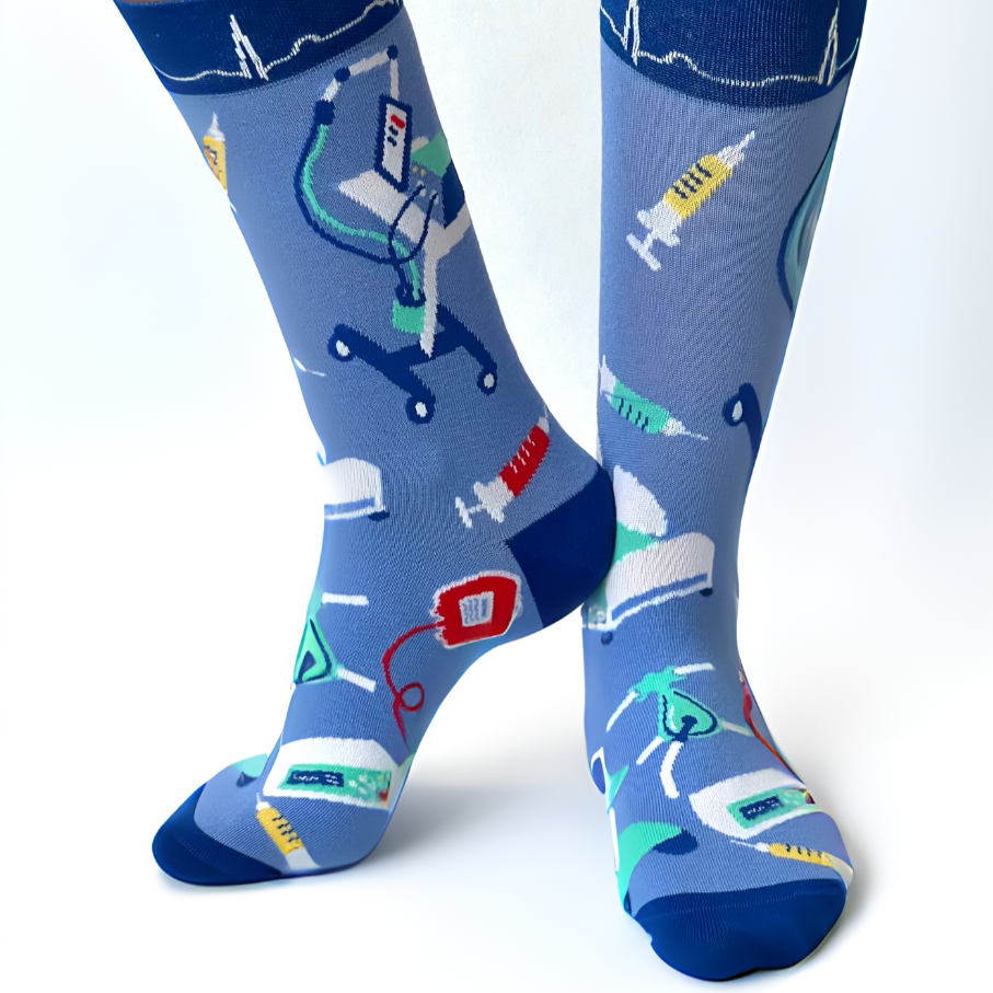 Intensivstation / ICU Socken blau