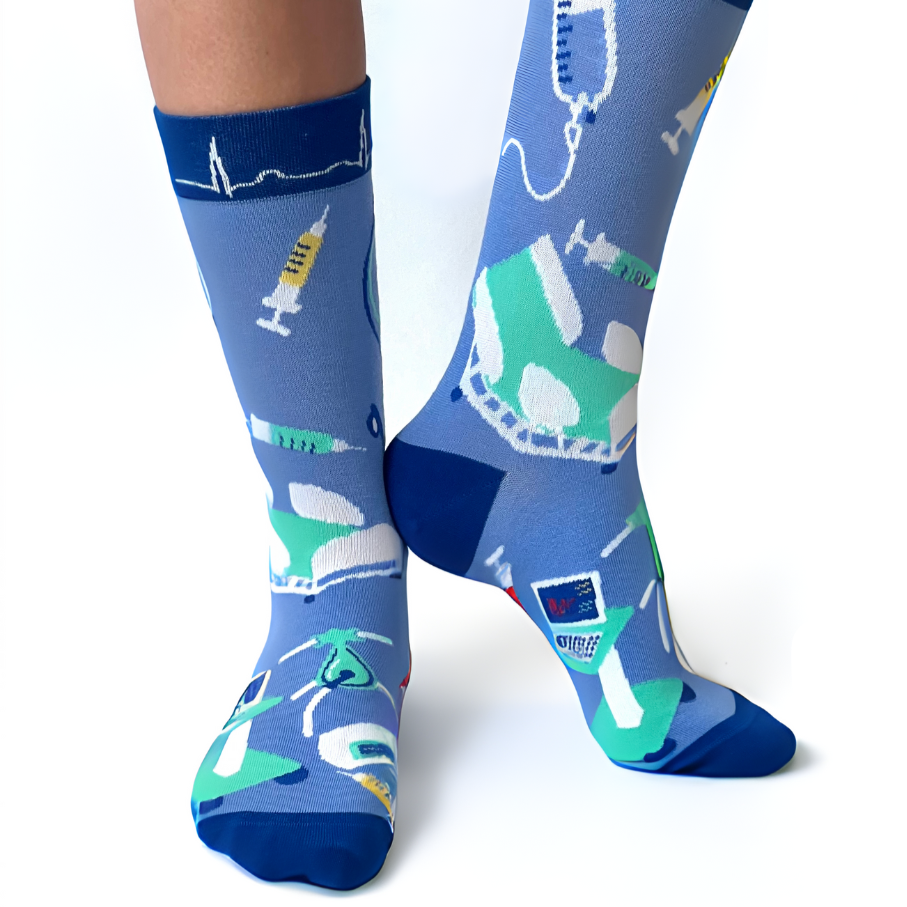 Intensivstation / ICU Socken blau