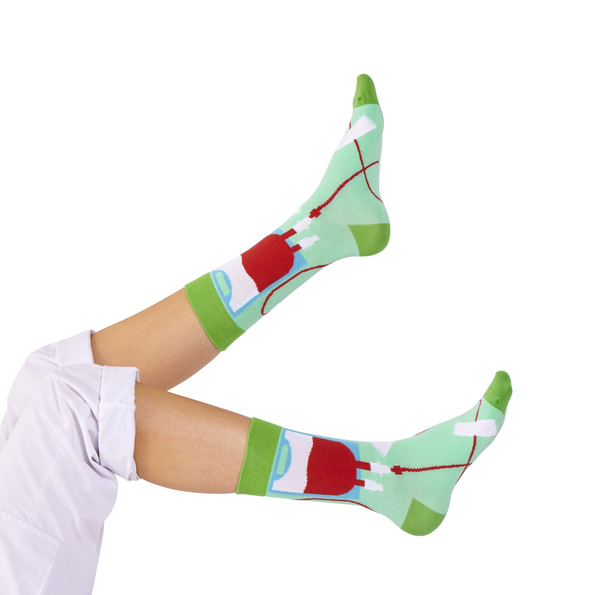Blutspende Socken grün