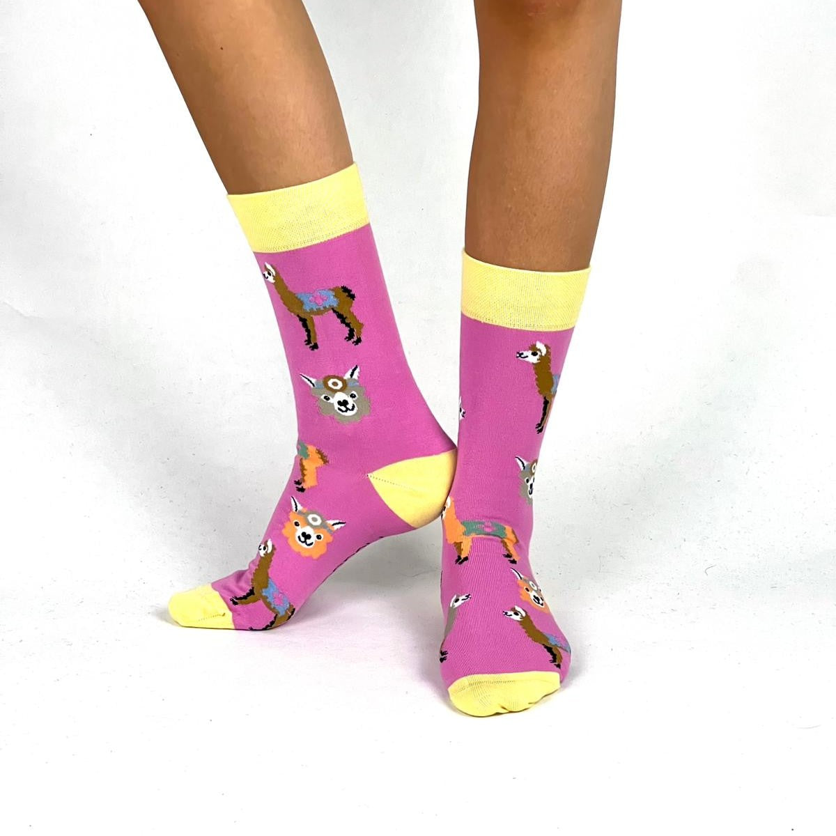 Medizinisches Lama socken pink