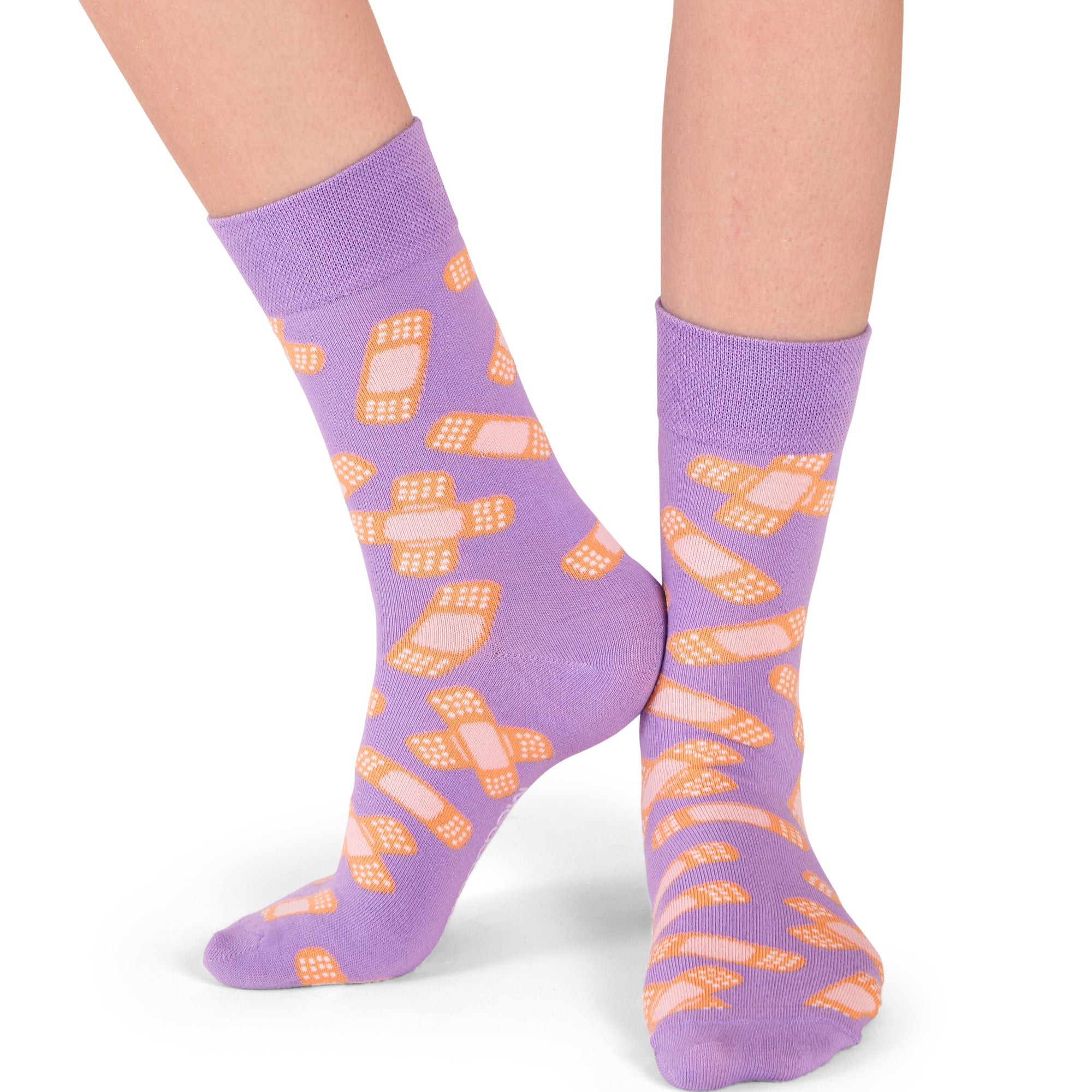 neue Pflaster Socken violett