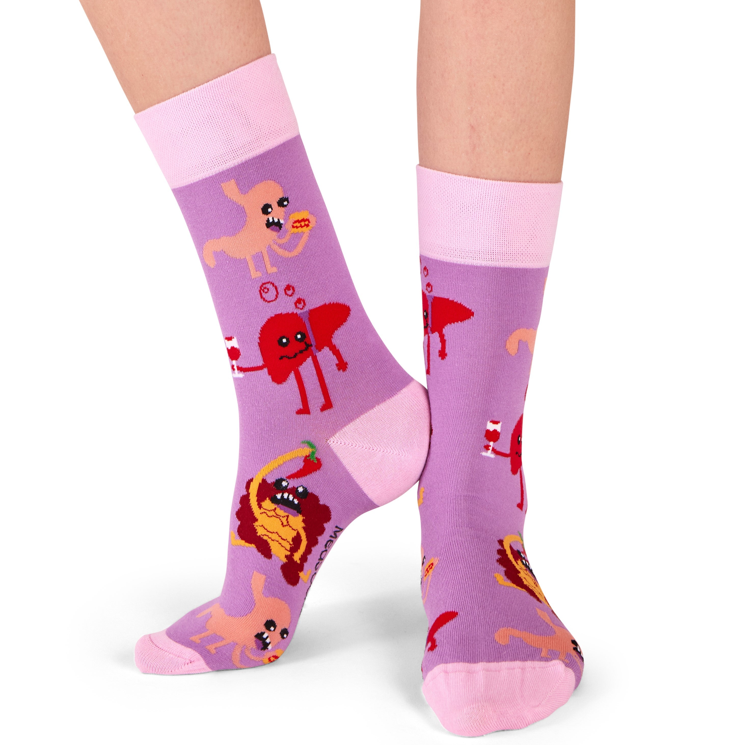 Lustige Organ Socken violett – MedSocks.ch