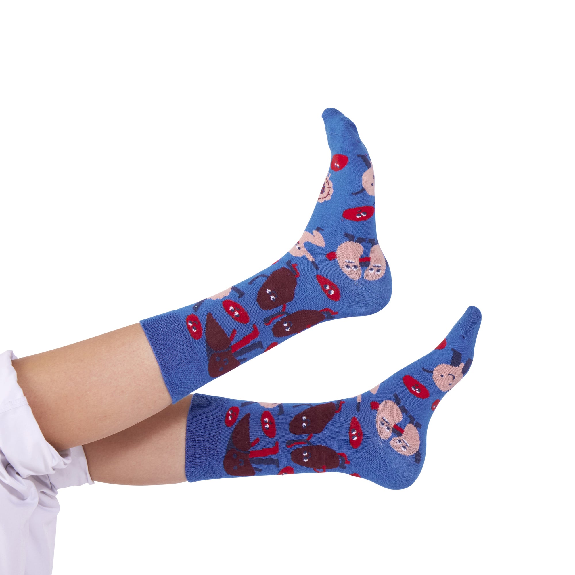 Lustige Organ Socken dunkelblau