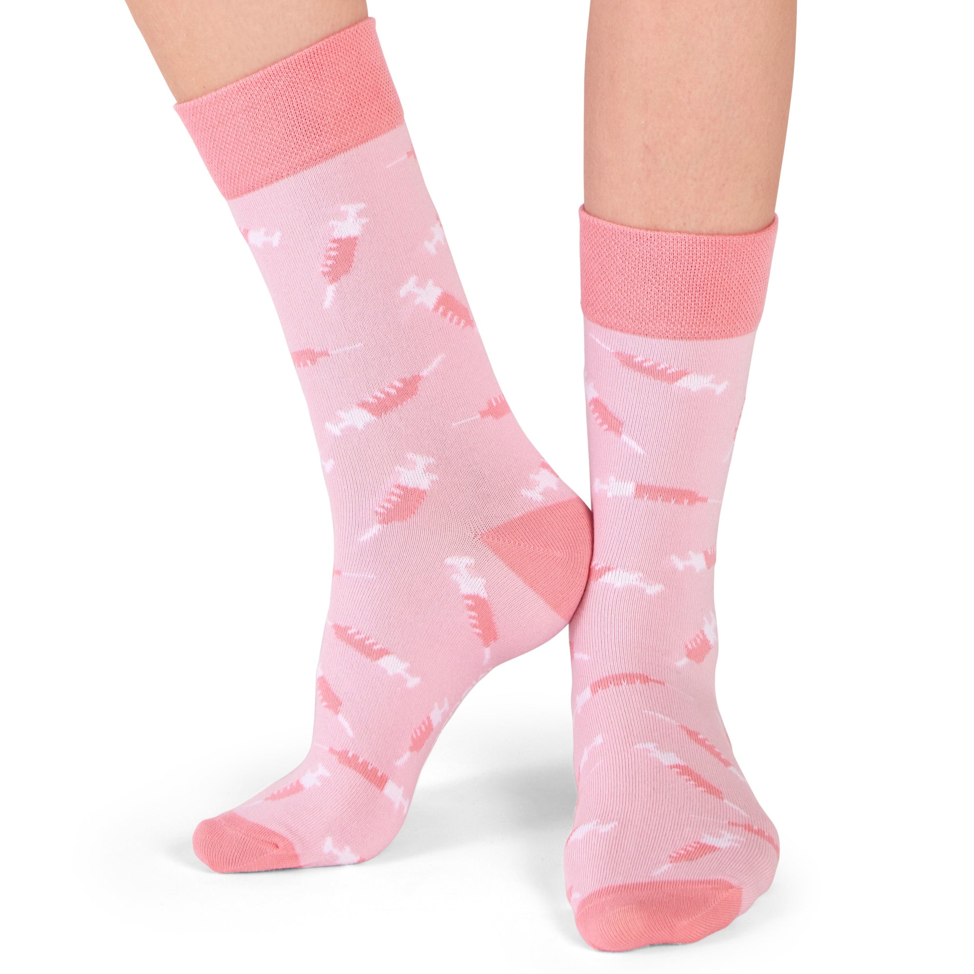 neue Spritzen Socken rosa