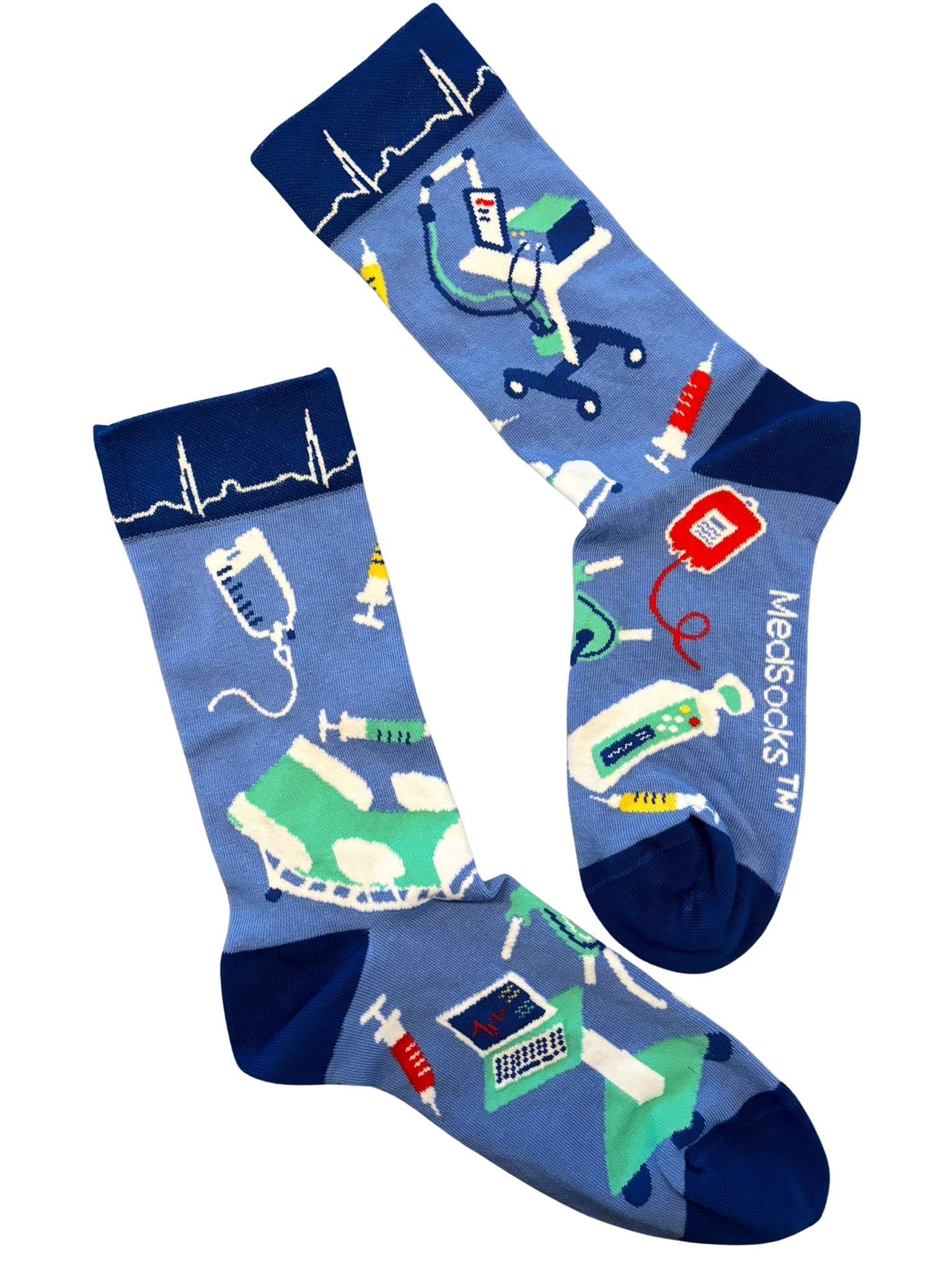 Intensivstation / ICU Socken blau