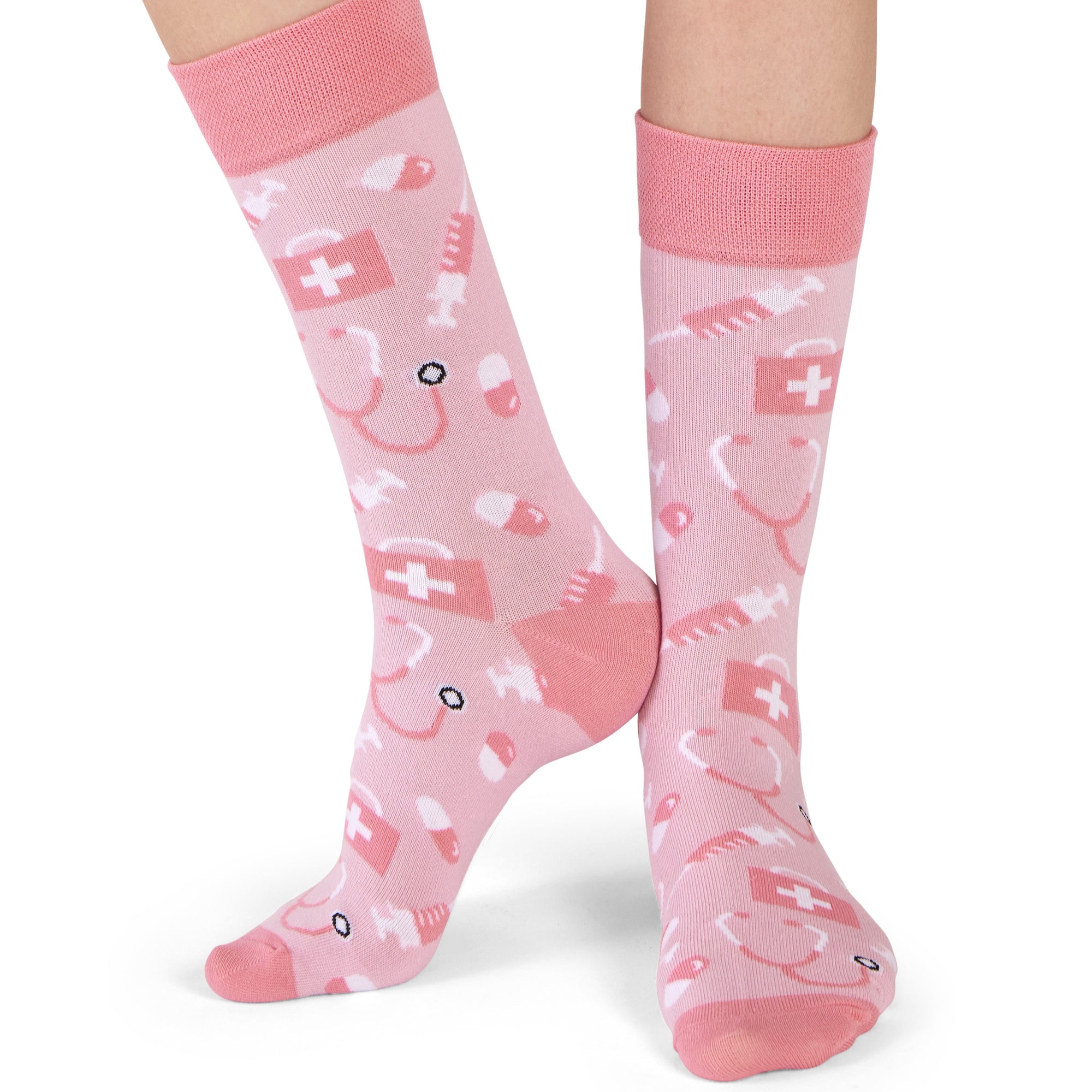 neue Pflege Socken rosa