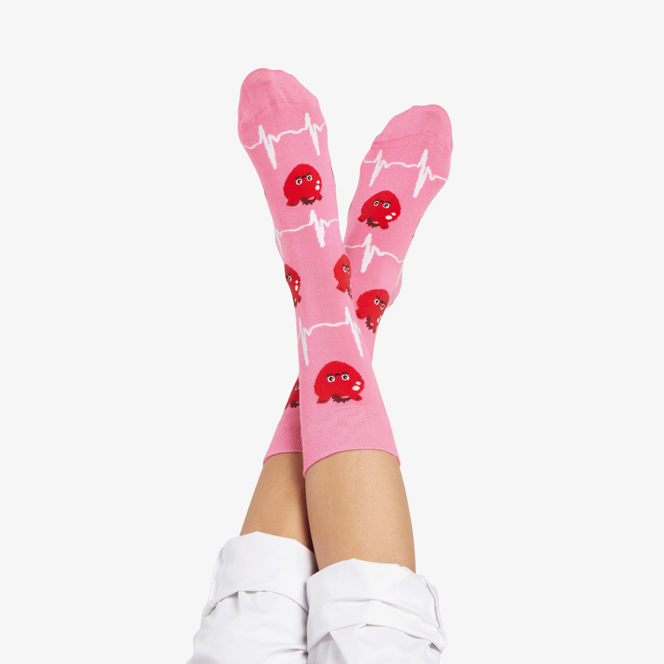 Härzige ❤️ Herz Socken pink