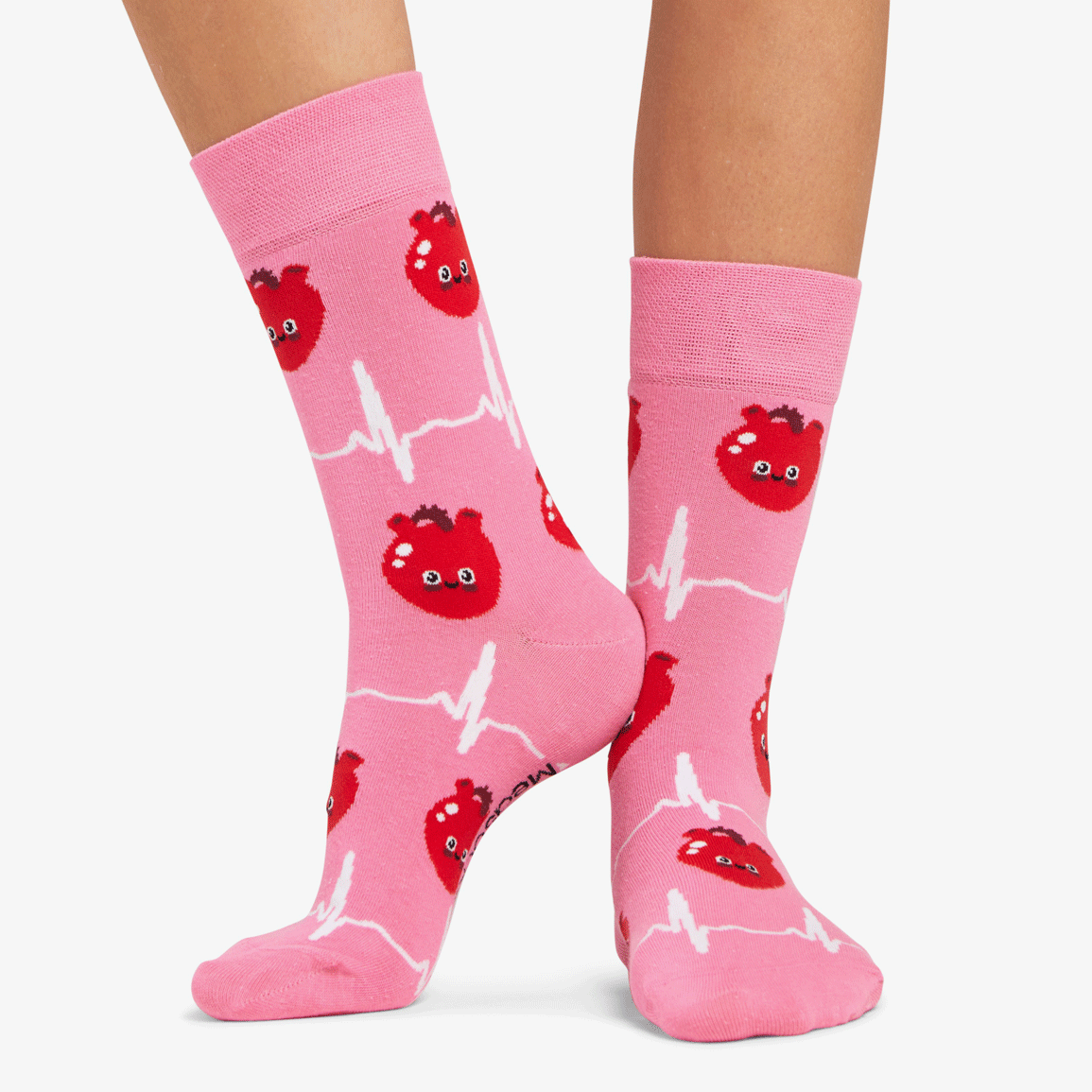 Härzige ❤️ Herz Socken pink