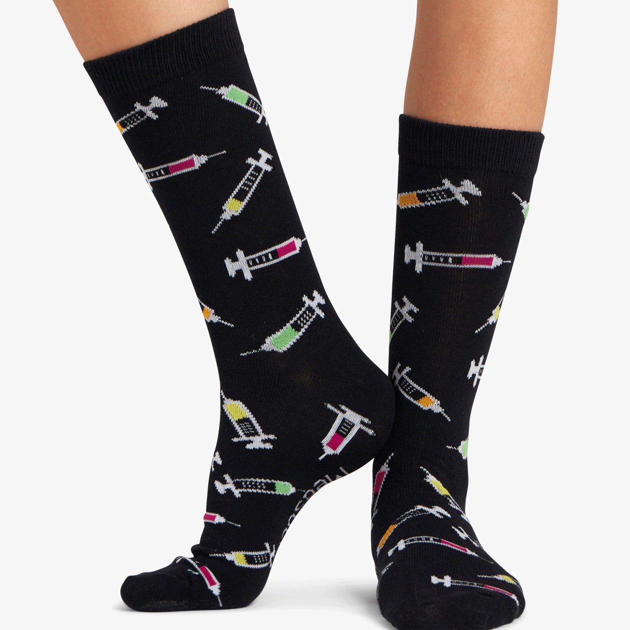 Spritzen Socken schwarz