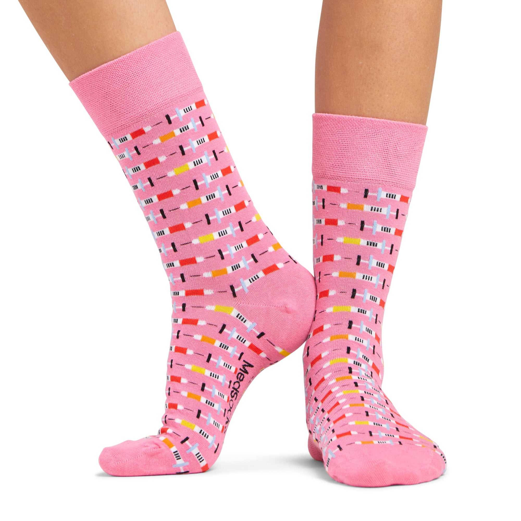 Spritzen Socken pink