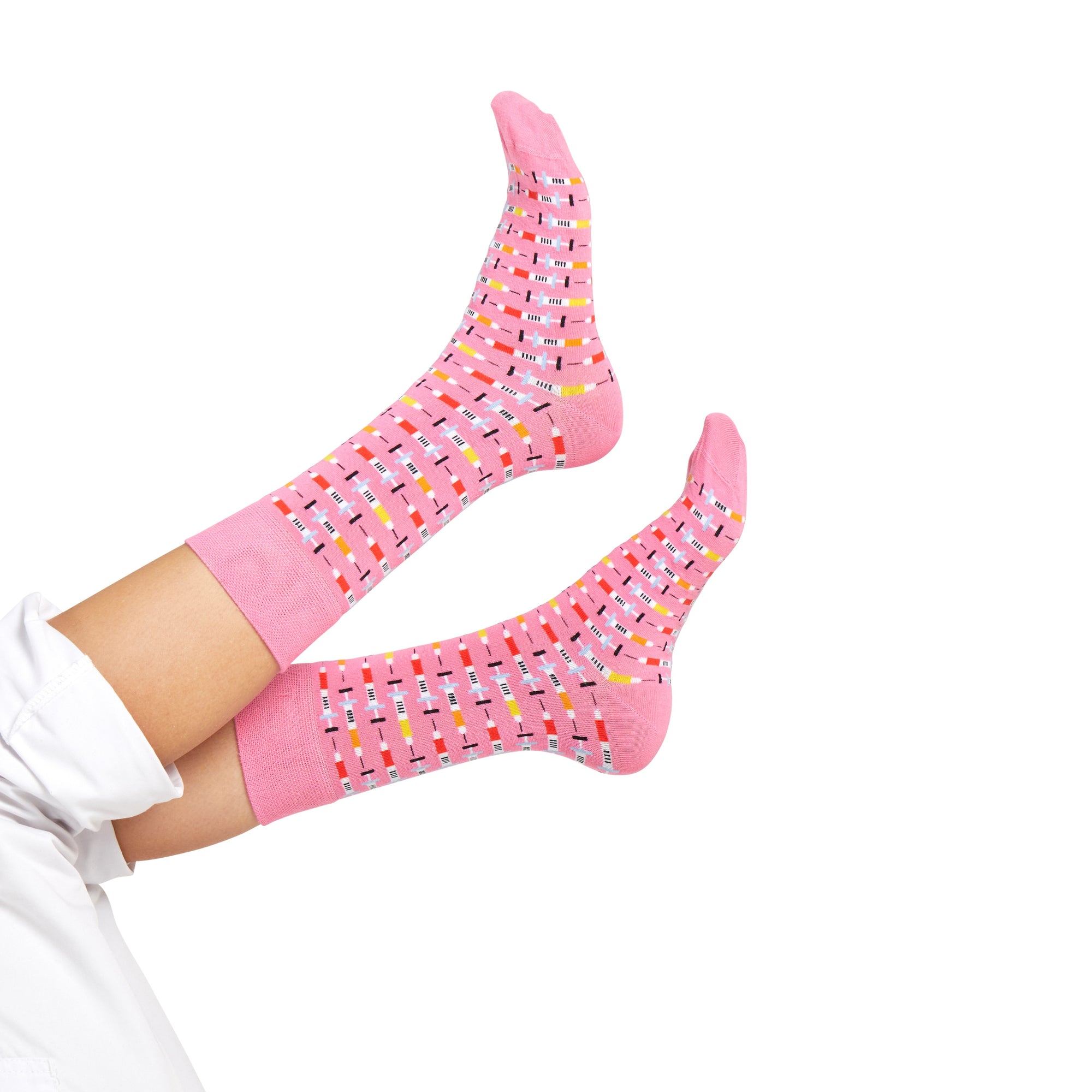 Spritzen Socken pink