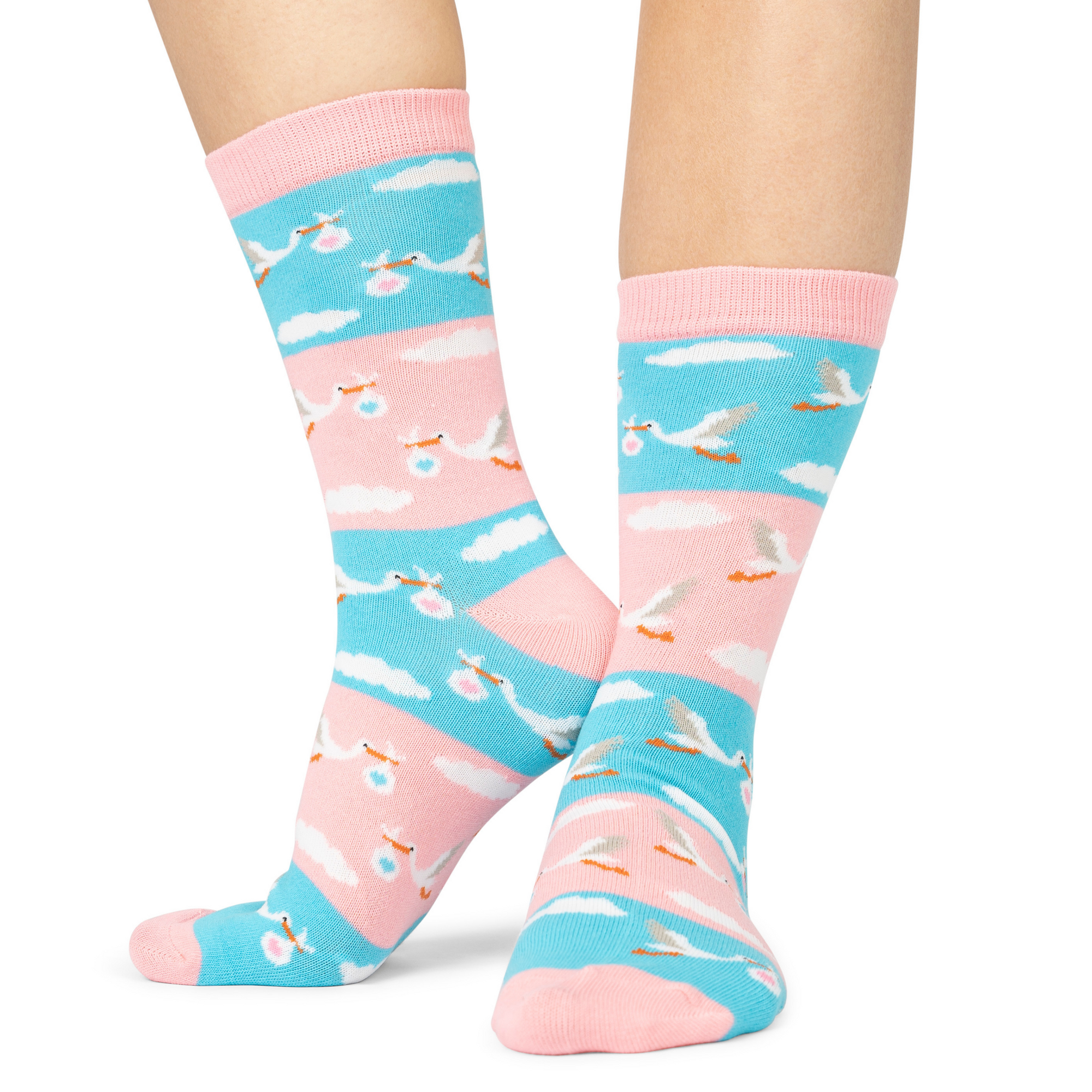 Geburt Socken hellblau / rosa