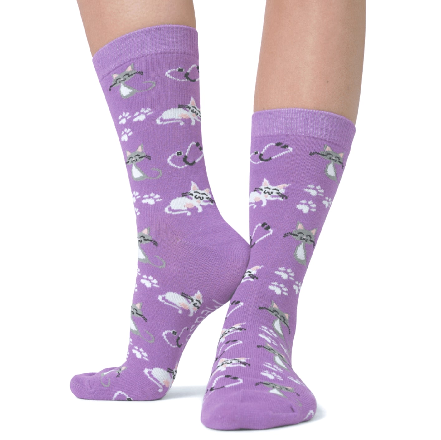 Katzen Socken violett 😽