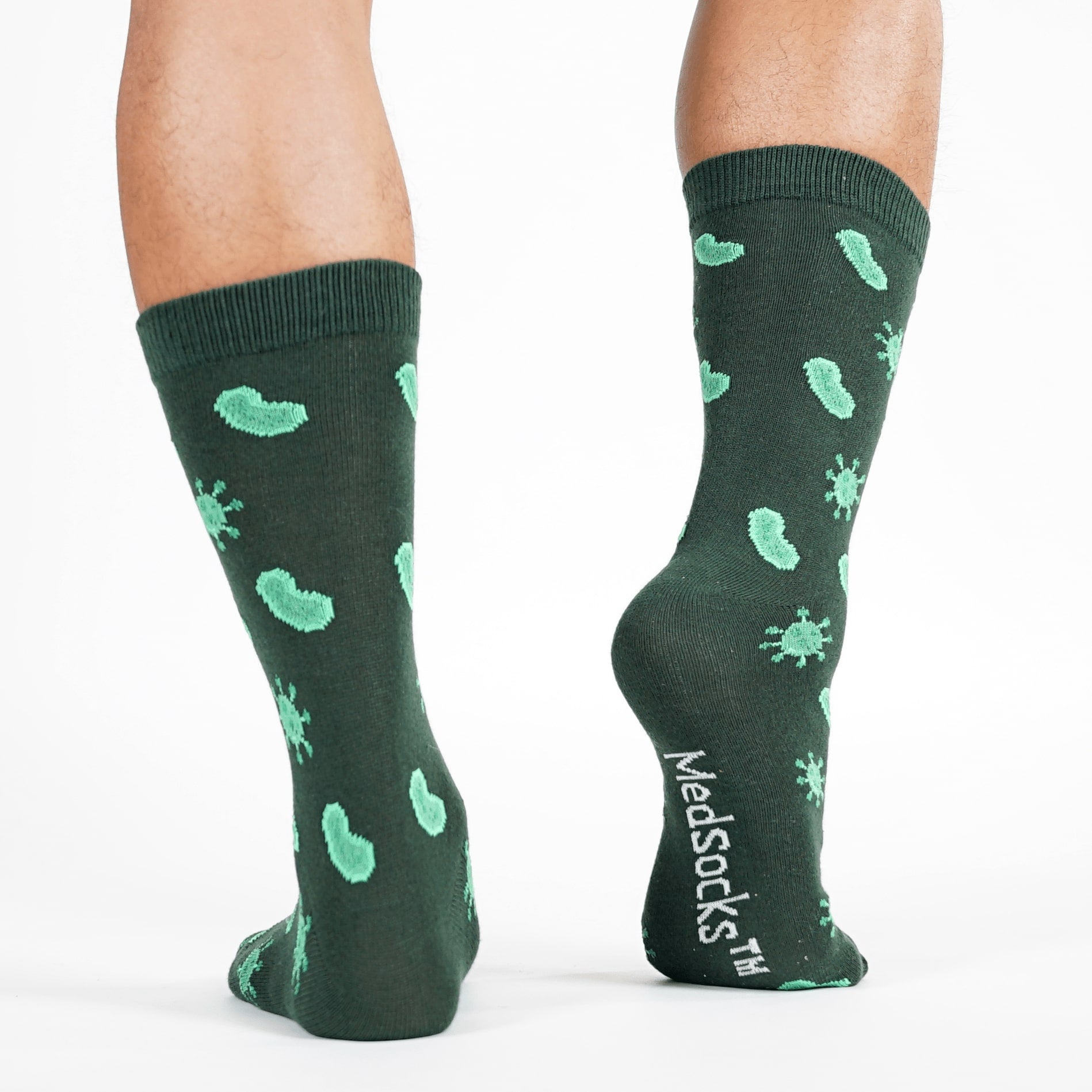 Mikrobiologie Socken dunkelgrün 🦠🧫